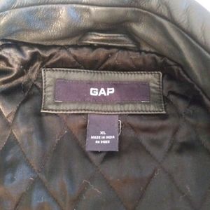 Mens XL GAP Leather car coat